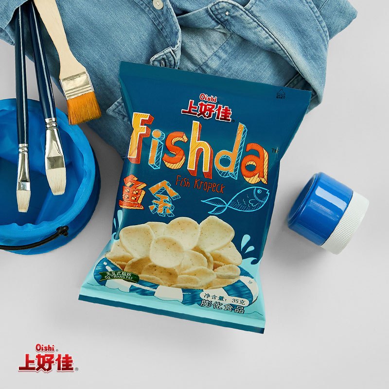 上好佳 鱼余 原味 膨化食品 35g