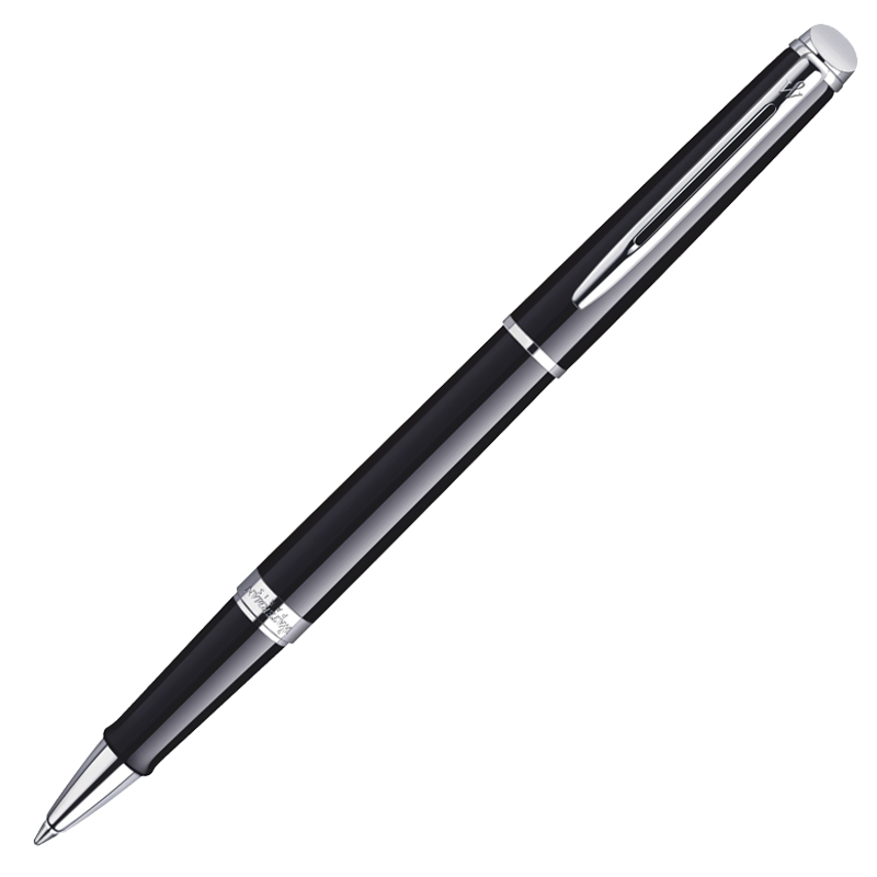 威迪文（WATERMAN）隽雅系列 磨砂黑金夹签字笔/宝珠笔