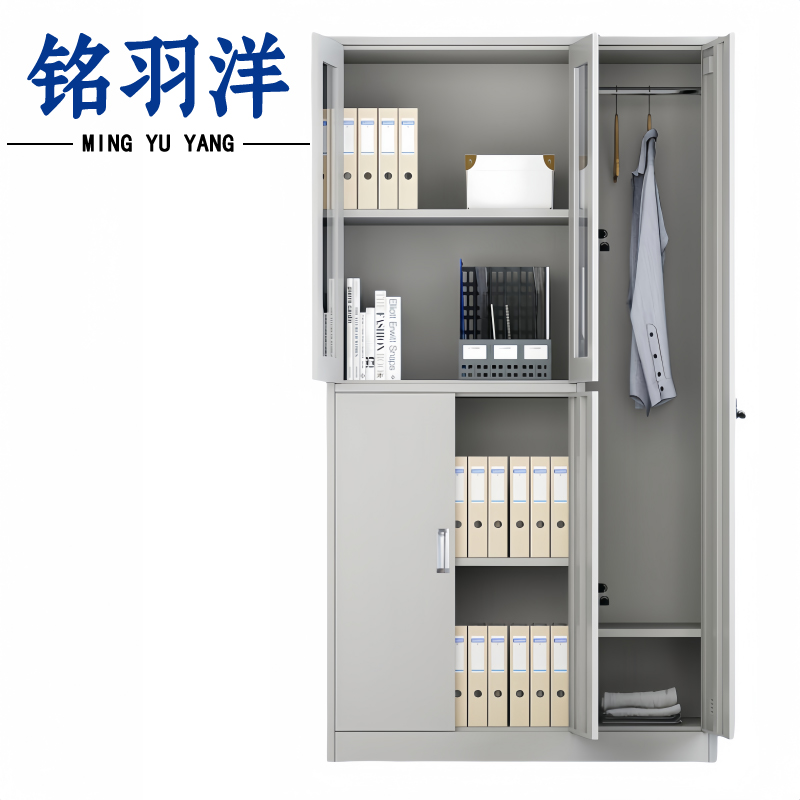 铭羽洋铁皮衣柜90*42*180cm台高清大图