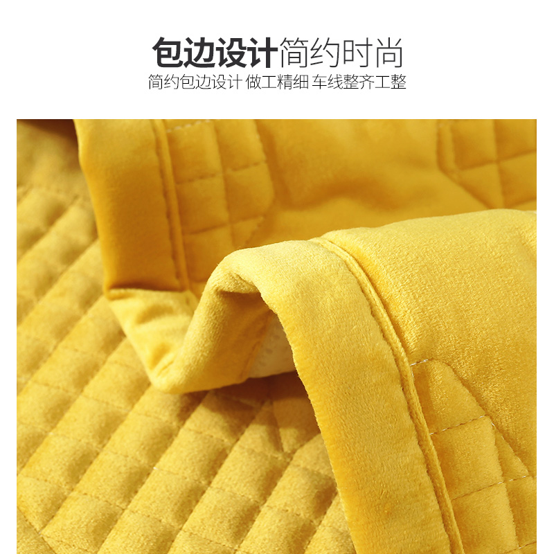 美帮汇轻奢北欧皮沙发垫套罩巾四季通用简约现代防滑毛绒时尚冬季坐垫子高清大图