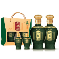 河南豫坡老基酒地之基生态酒48度450ml*2瓶 68度50ml*2瓶 浓香型白酒 单盒4瓶礼盒装 厂家直发