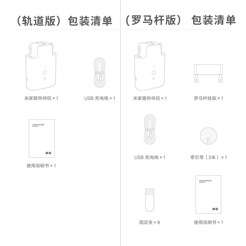 小米米家窗帘伴侣轨道版电动窗帘改装免更换轨道自动窗帘助理智能联动手机遥控高清大图