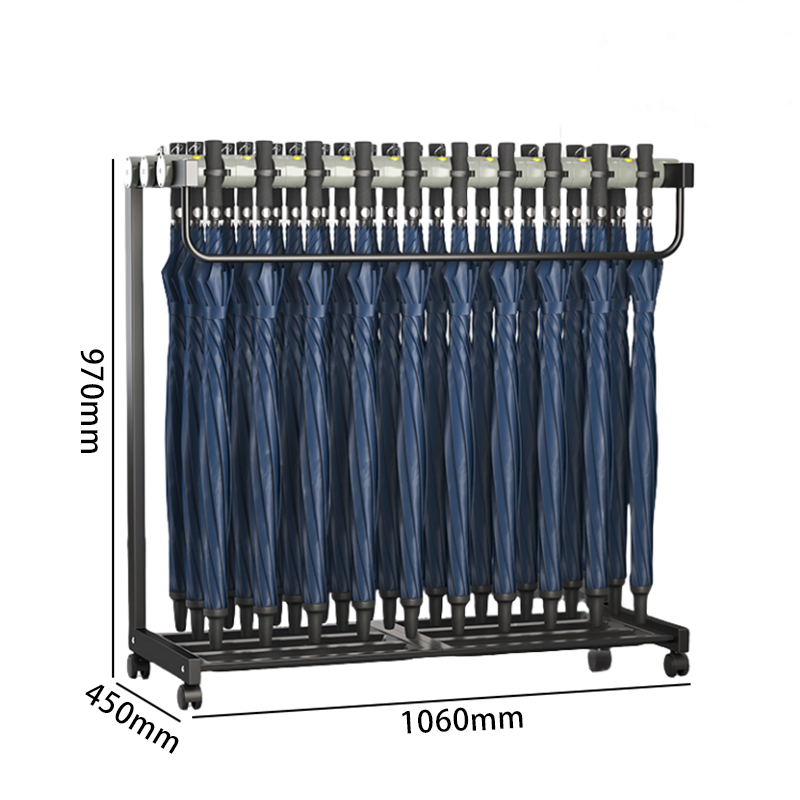 豫汉迎雨伞架带伞 雨伞架30头带伞1060*450*970mm套 默认