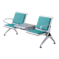 中豫鑫泽 ZYXZ5021037 连排椅机场椅 公共座椅长椅等候椅 二人位加茶几绿色坐垫