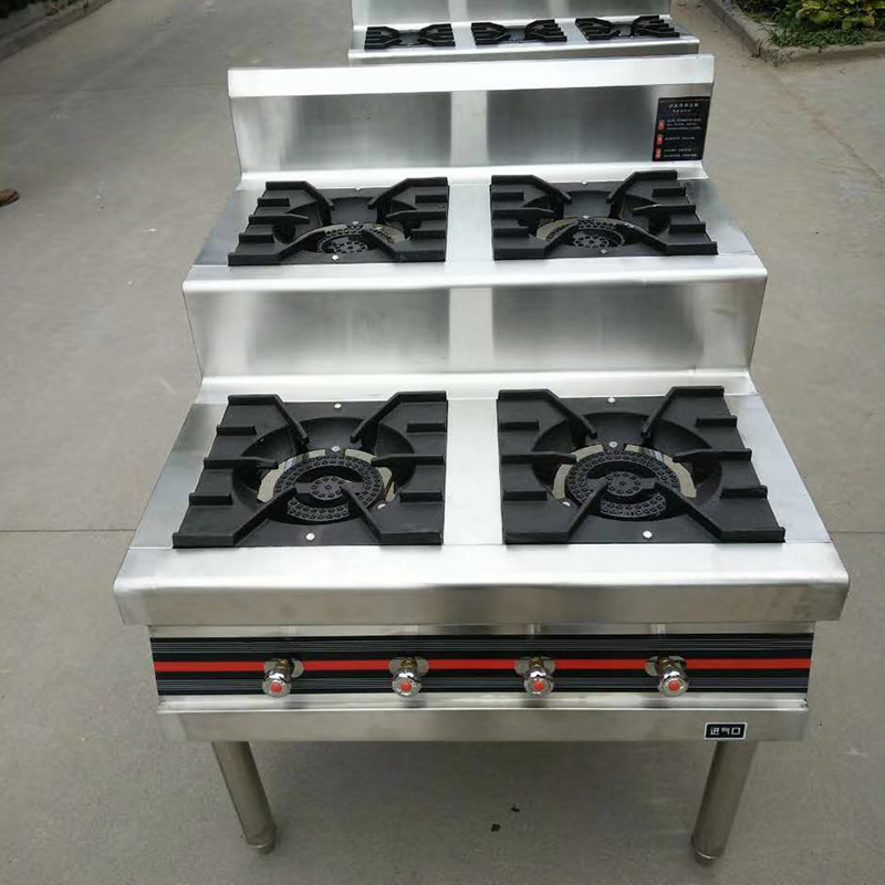 商用麻辣烫专用时光旧巷四六眼灶煲仔炉煮粥保温不锈钢燃气炉灶炒锅