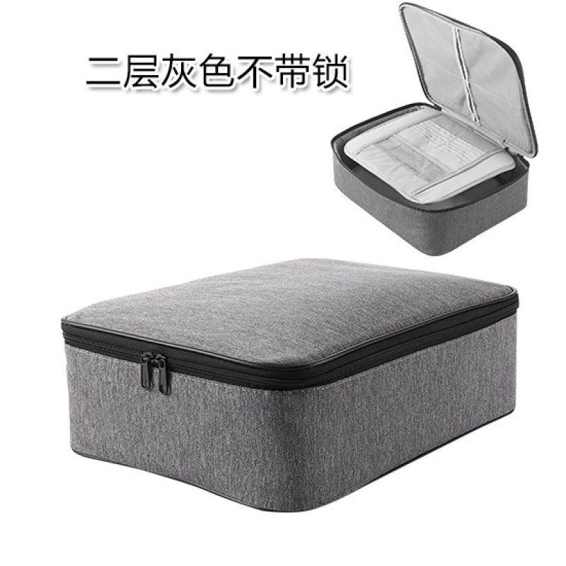 家柏饰(CORATED)收纳包盒家用多层大容量多功能箱证户口文件护照卡包整理袋高清大图