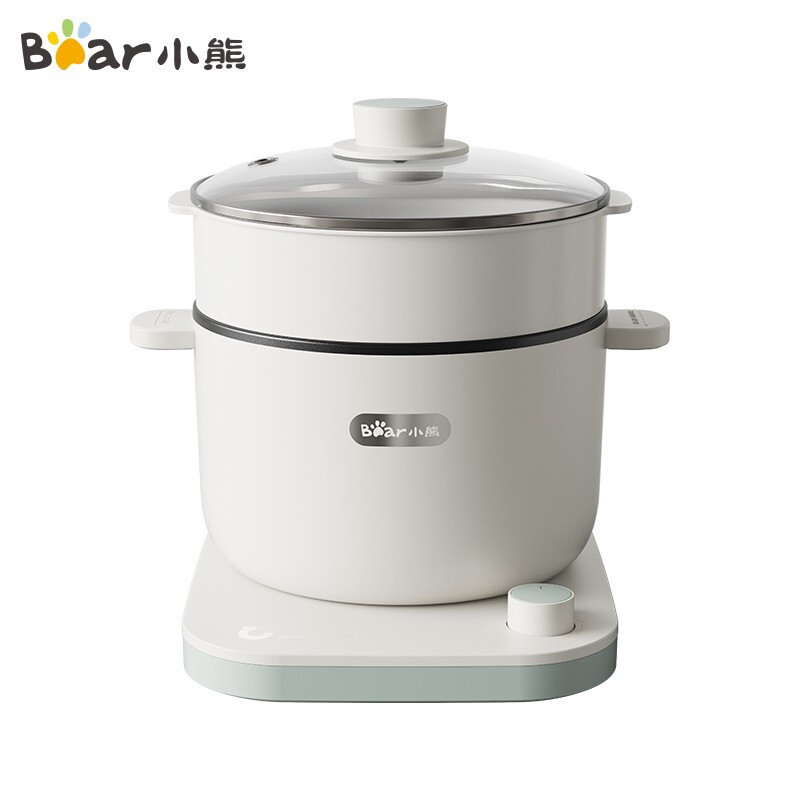 小熊电热锅2.5L配蒸笼多用途小电锅 DRG-D25A1