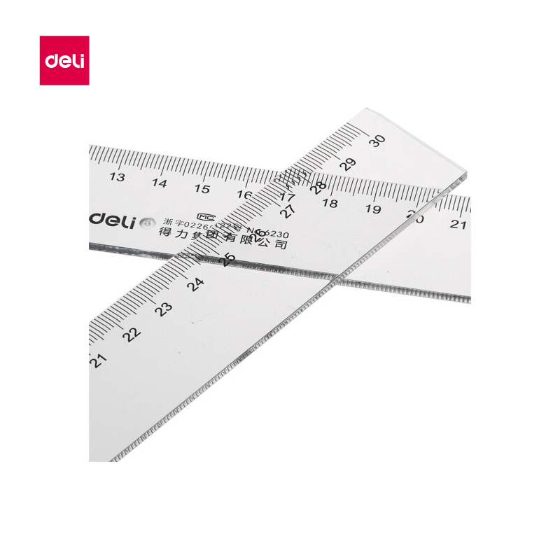 得力(deli)6230 30cm塑料直尺