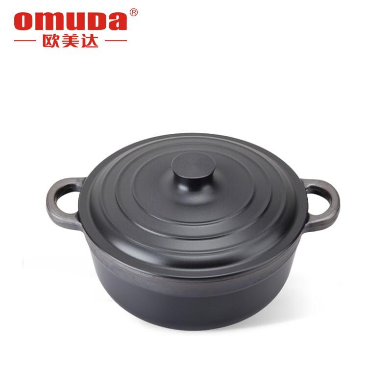 欧美达(OMUDA)欧美达铸造炖汤锅煲仔砂锅无涂层汤锅节能铸造锅OB7824-B24CM煲仔锅高清大图