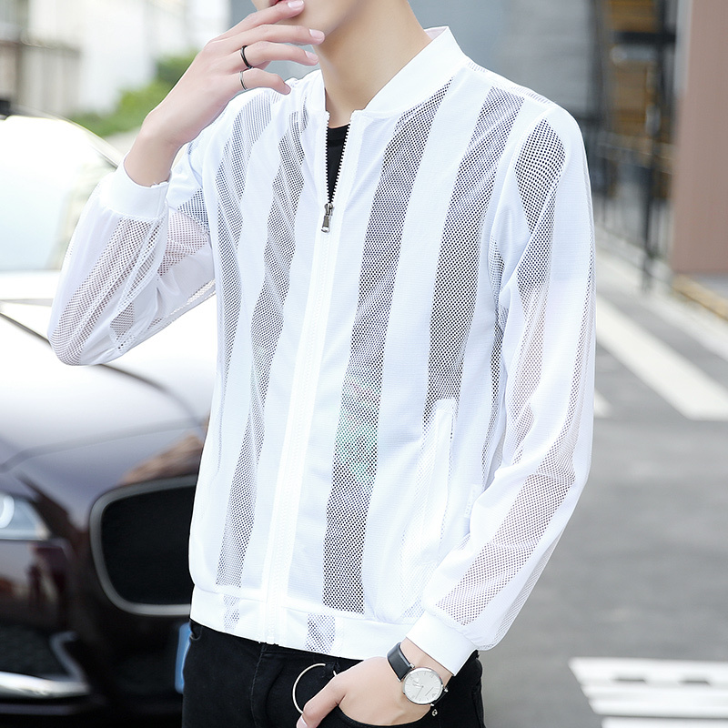 防晒衣服男韩版帅气运动休闲透气衫夏季外套潮流薄款夏装超薄夹克
