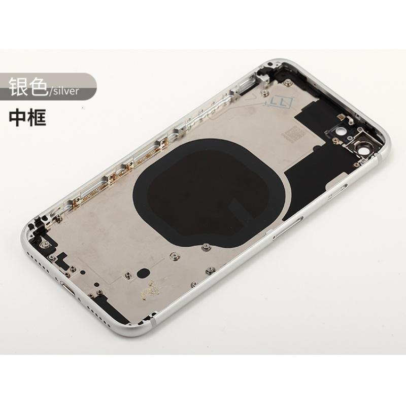 iphone88plus拆机外壳中框后壳8p苹果8x手机后盖玻璃总成换x白色中框