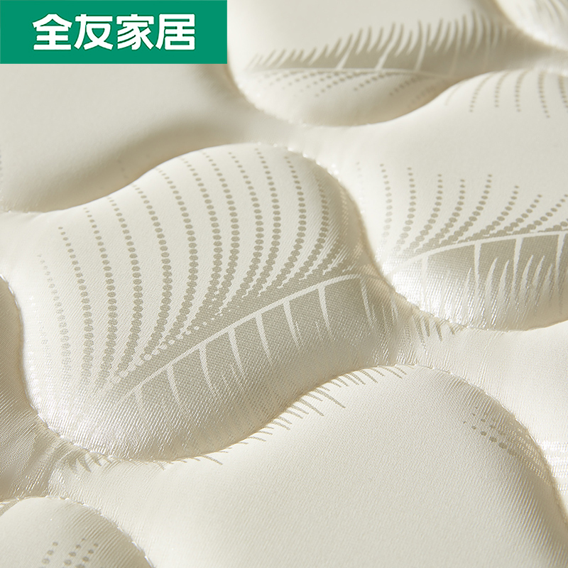 全友家居弹簧床垫软硬适中1.51.8米双人床垫105001