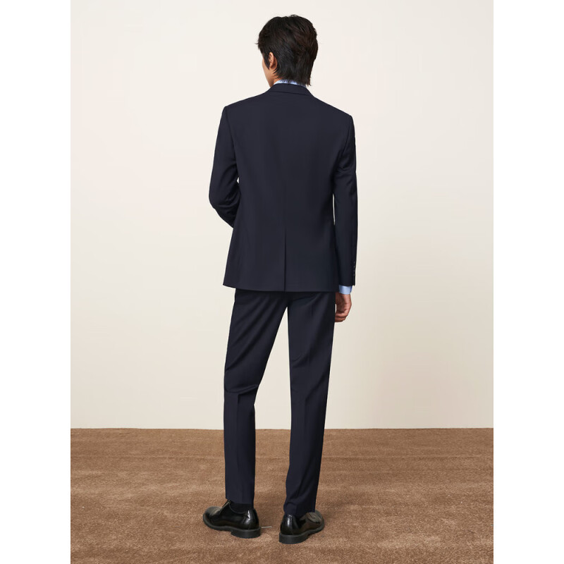 海澜之家(HLA)西服套装商务经典系列西装套装藏青 S 170/92B(46B)
