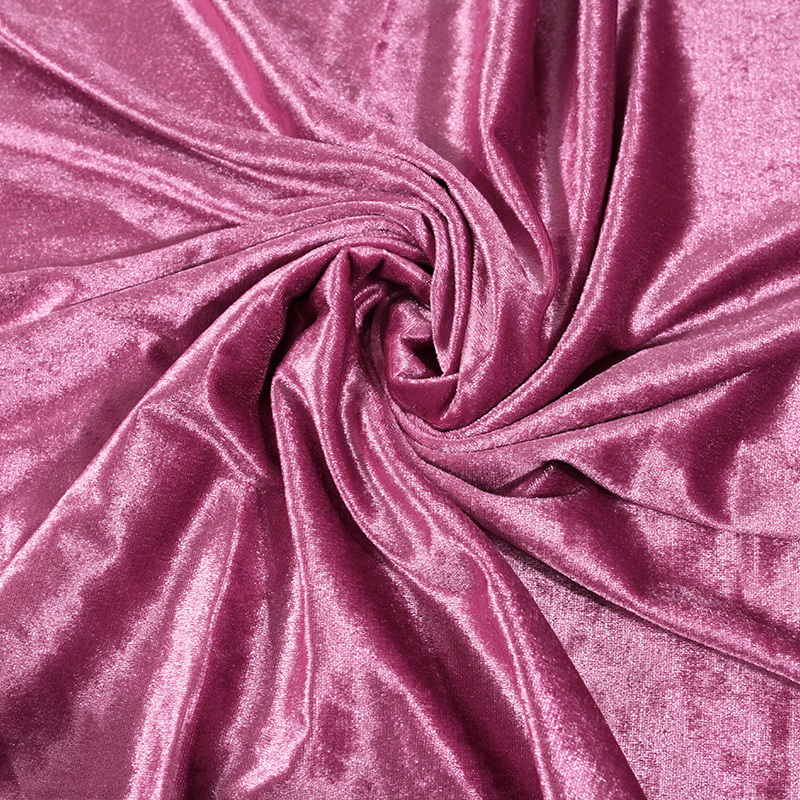 金丝绒布料面料婚庆舞台背景幕布丝绒窗帘暗红桌布服装39豆沙红1米