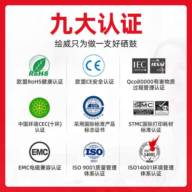 绘威 红色易加粉硒鼓(不带芯片)CRG-055 支高清大图