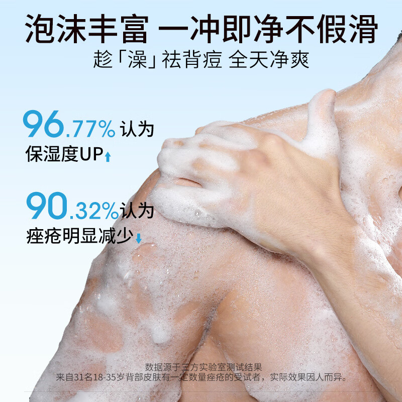 尊蓝洗澡控油沐浴露500g高清大图