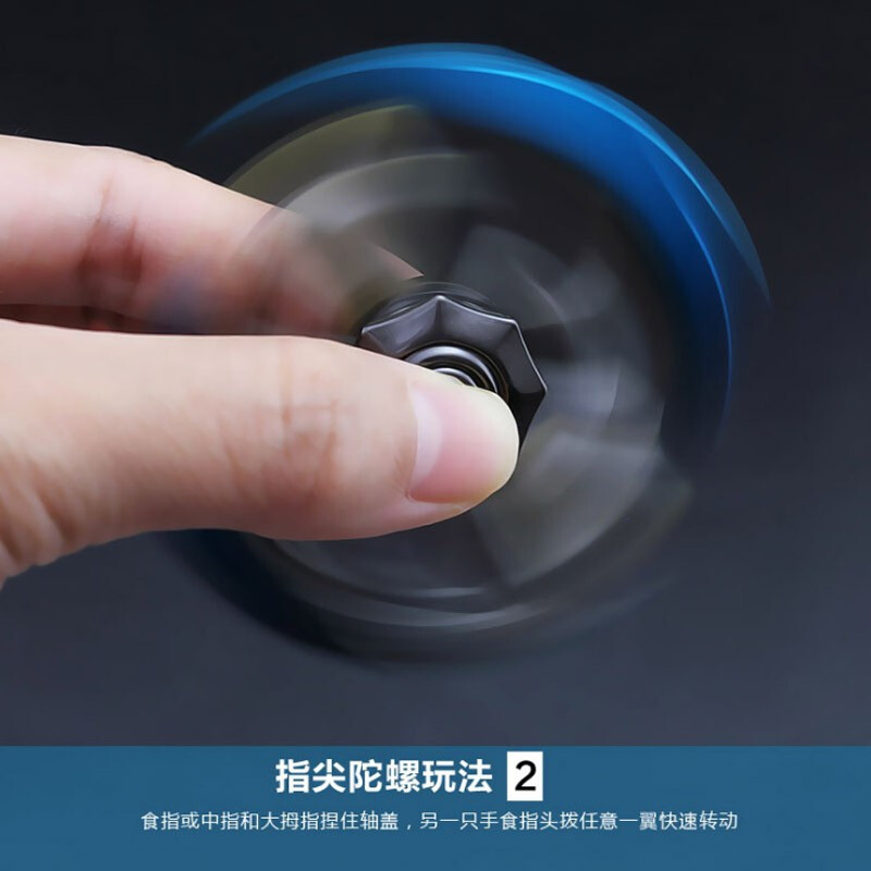 指尖陀螺 新颖创意迷你三叶便携式老人解压玩具陀螺 铠龙域指尖陀螺高清大图