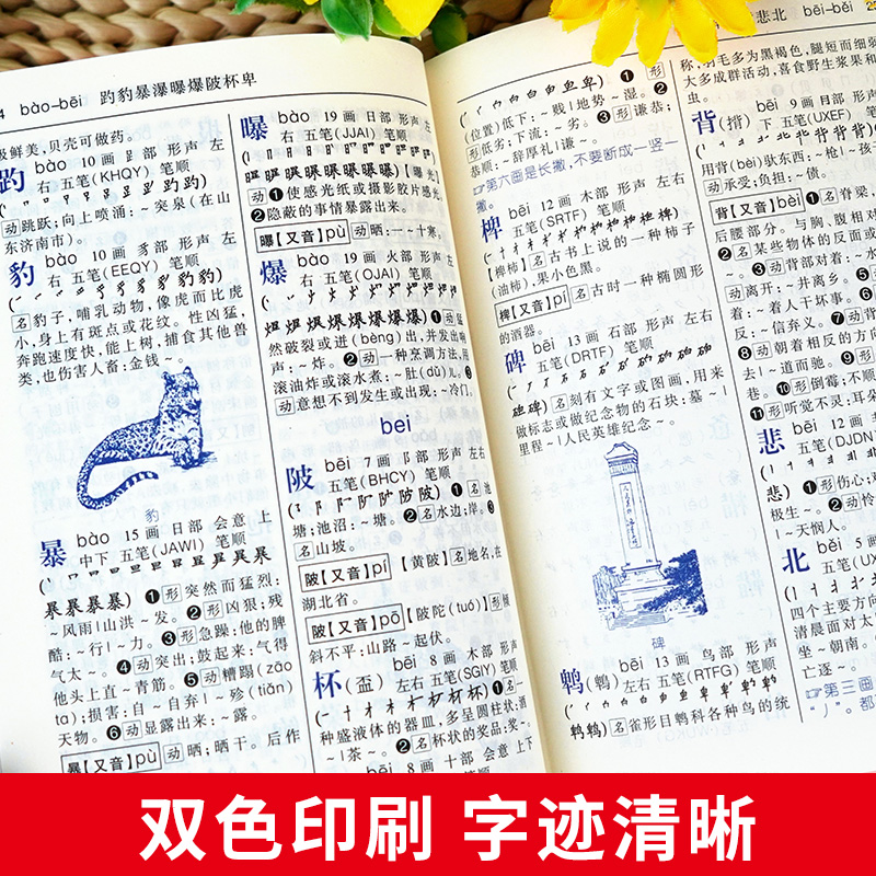 [五本]英汉词典+现代汉语+古汉语字典+新华字典+成语字典 [正版]2024学生实用字典小学生新版字典初中高中生新编多功高清大图