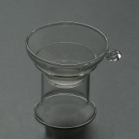 玻璃茶漏茶滤创意茶叶过滤网泡茶滤茶器茶隔漏斗功夫茶具配件 直架茶漏-透明