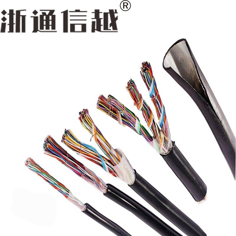 浙通信越 铜芯软丝电线 0.6/1KV PTYLH23-48芯/米高清大图