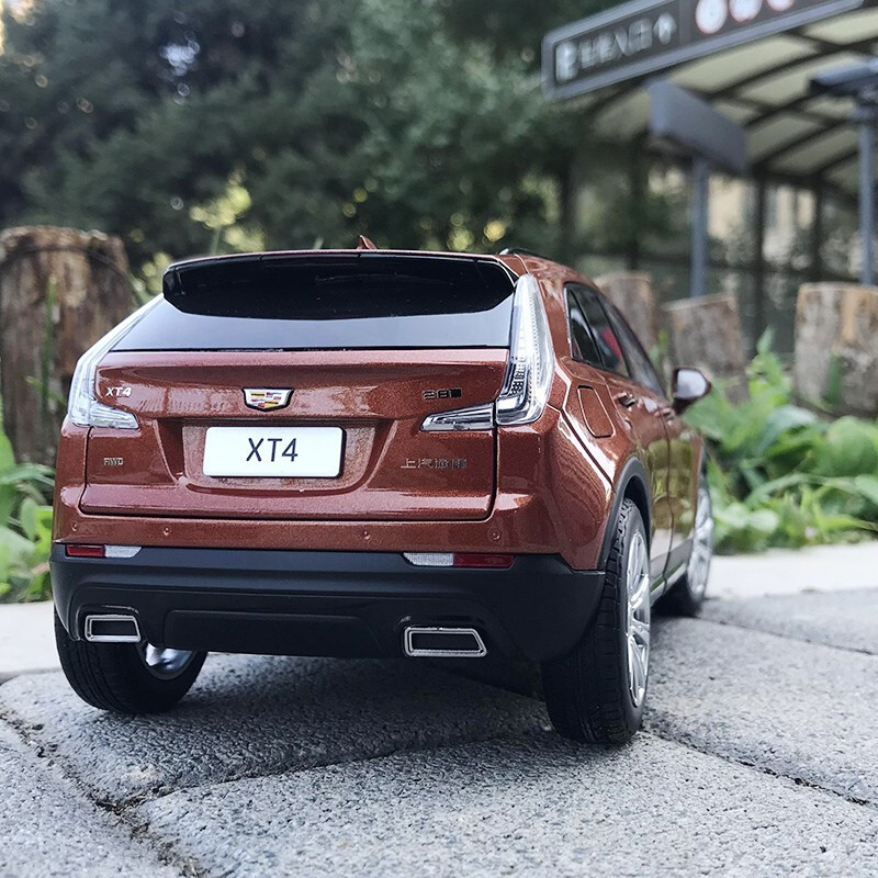 原厂 1:18 上汽通用 凯迪拉克 XT4 新款 2019 XT5 越野车SUV 汽车模型车模收藏 XT4栗彤色