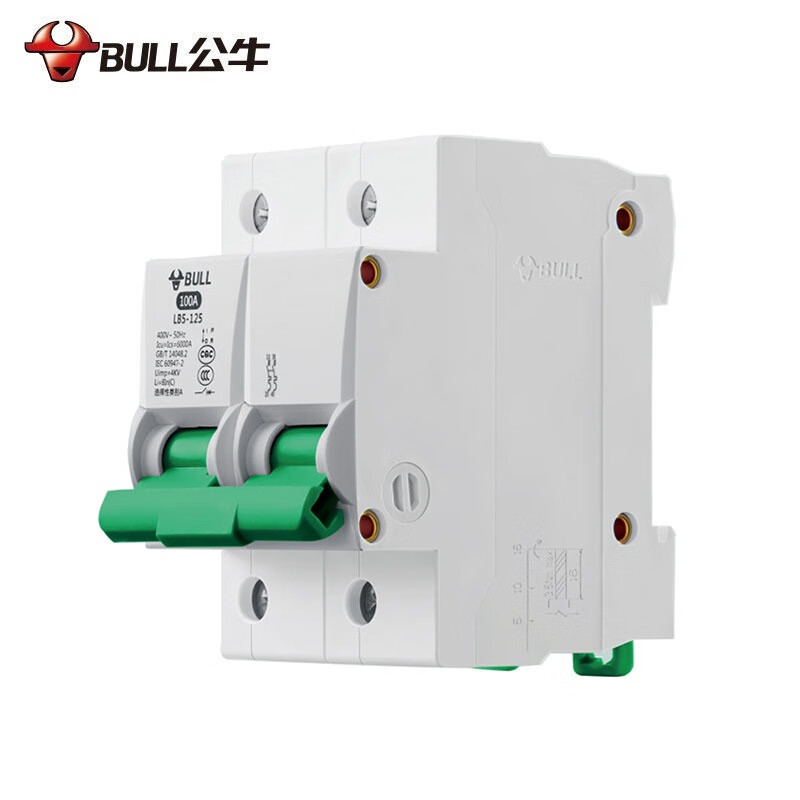 公牛(bull)公牛空气开关 LB5-125系列C型断路器2P 3P空开100A