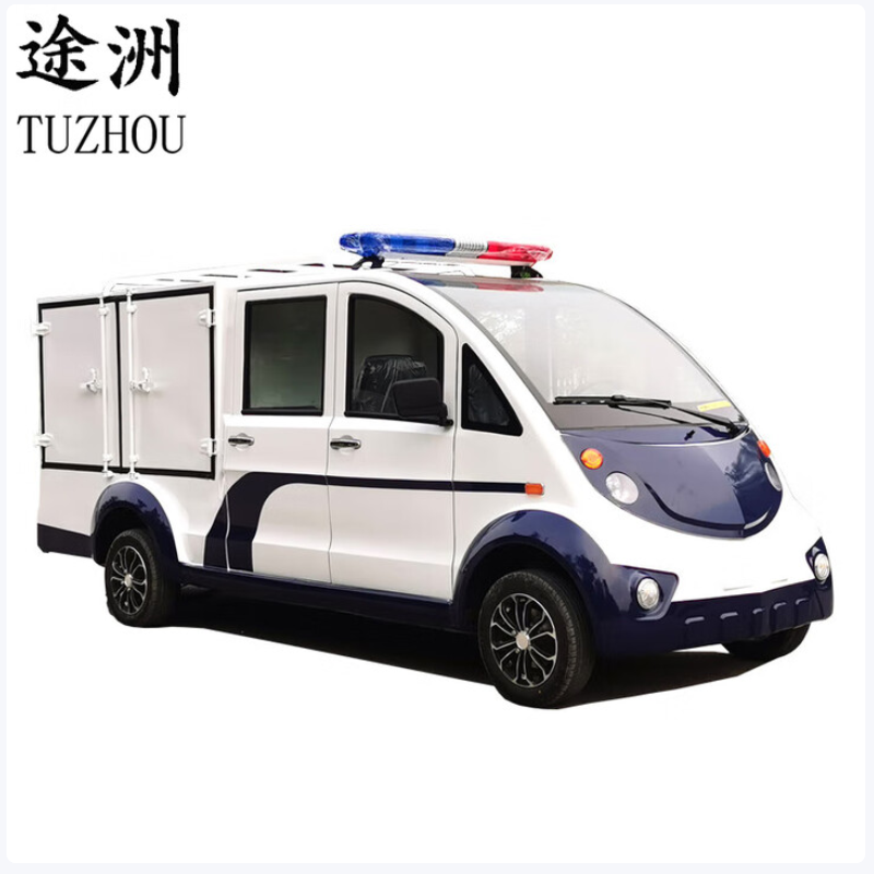 途洲(TUZHOU)电动厢式货车四轮巡逻车机场营区送餐车转运拉货车 锂电尊贵版