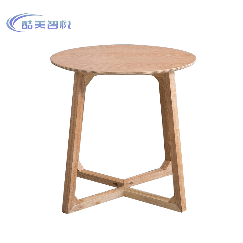 酷美智悦 胡桃色茶几圆桌60*60*60cm KM-JZ457 张