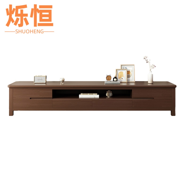 烁恒实木电视柜1.5m个高清大图