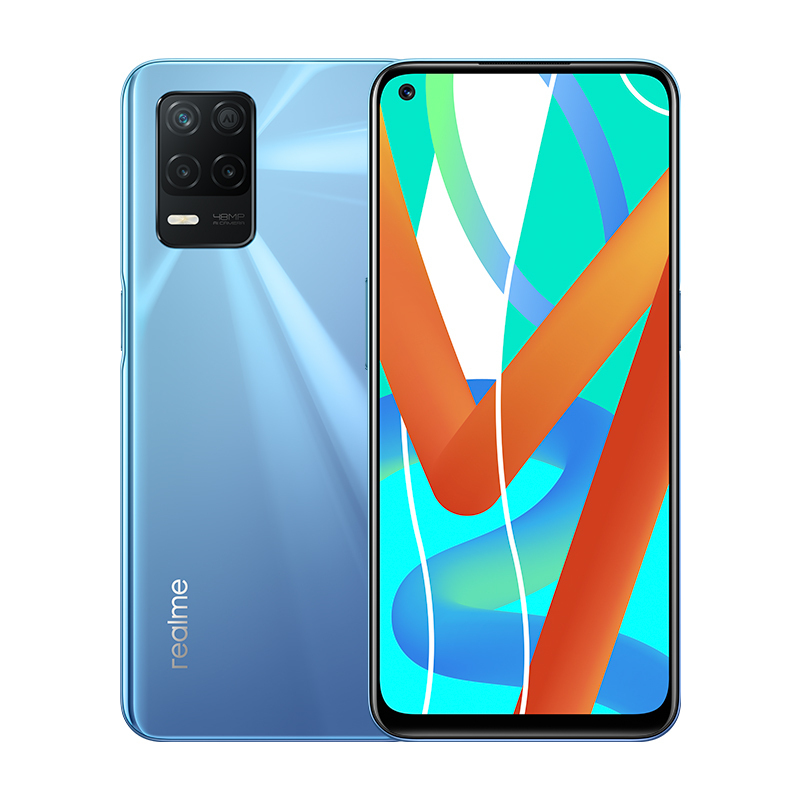 realme 真我V13 5G手机 8GB+128GB 天青色 5000mAh大电池 4800万三摄 双5G天玑700 OPPO提供售后支持