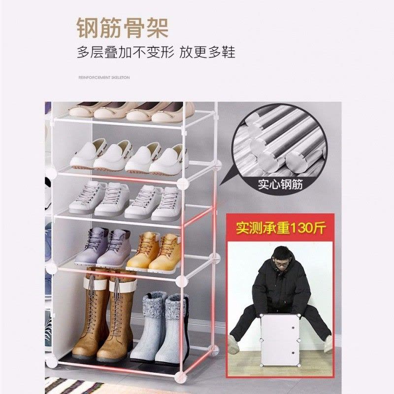 过道厅鞋柜寝室家用放外阳台室外塑料走廊储藏鞋子鞋橱收纳架 三维工匠收纳柜图片