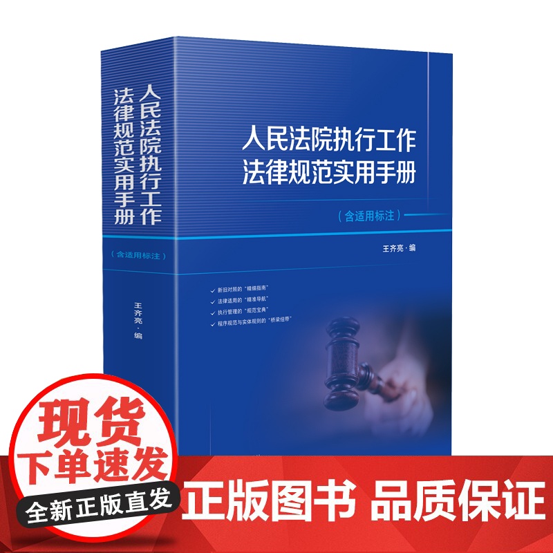 2025新书 人民法院执行工作法律规范实用手册 含适用标注 王齐亮 编 人民法院出版社 9787510943287高清大图