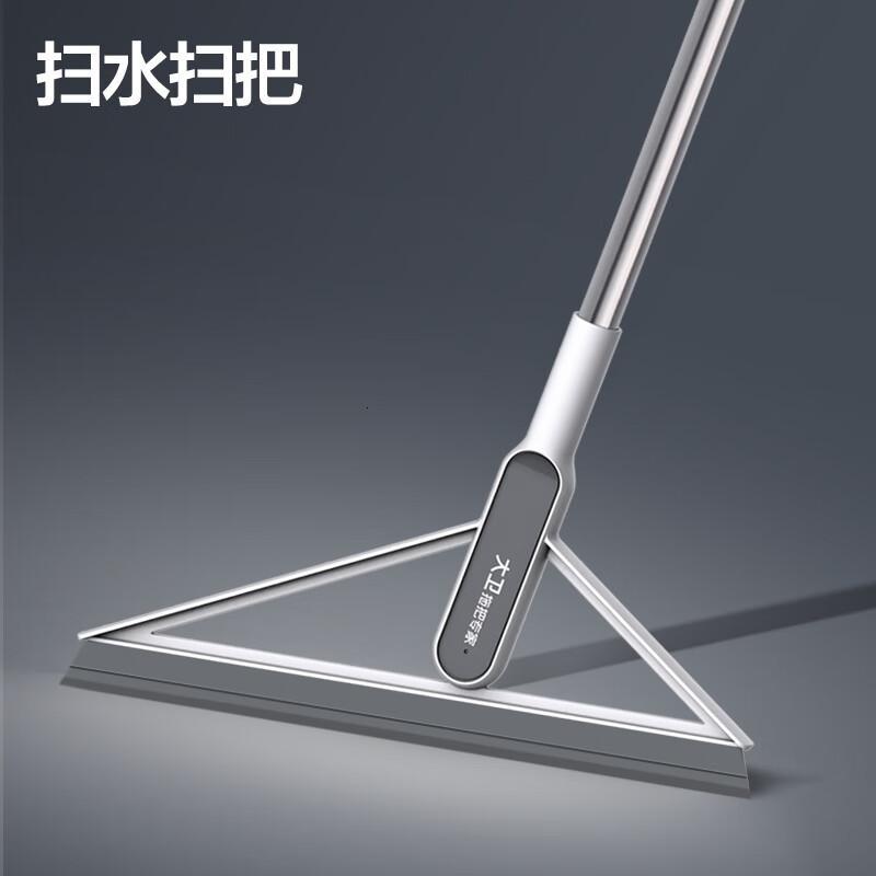 大卫拖把魔术扫把卫生间刮水器地刮速干硅胶黑科技浴室地板扫水刮地神器 扫水扫把 1把高清大图