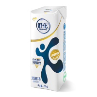 伊利舒化全脂型无乳糖牛奶(笑脸包)220ml*12 营养早餐高钙纯牛奶 整箱 包邮
