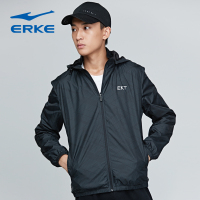 鸿星尔克(ERKE)2018新品男士运动卫衣休闲加厚夹克运动卫衣外套51218308031