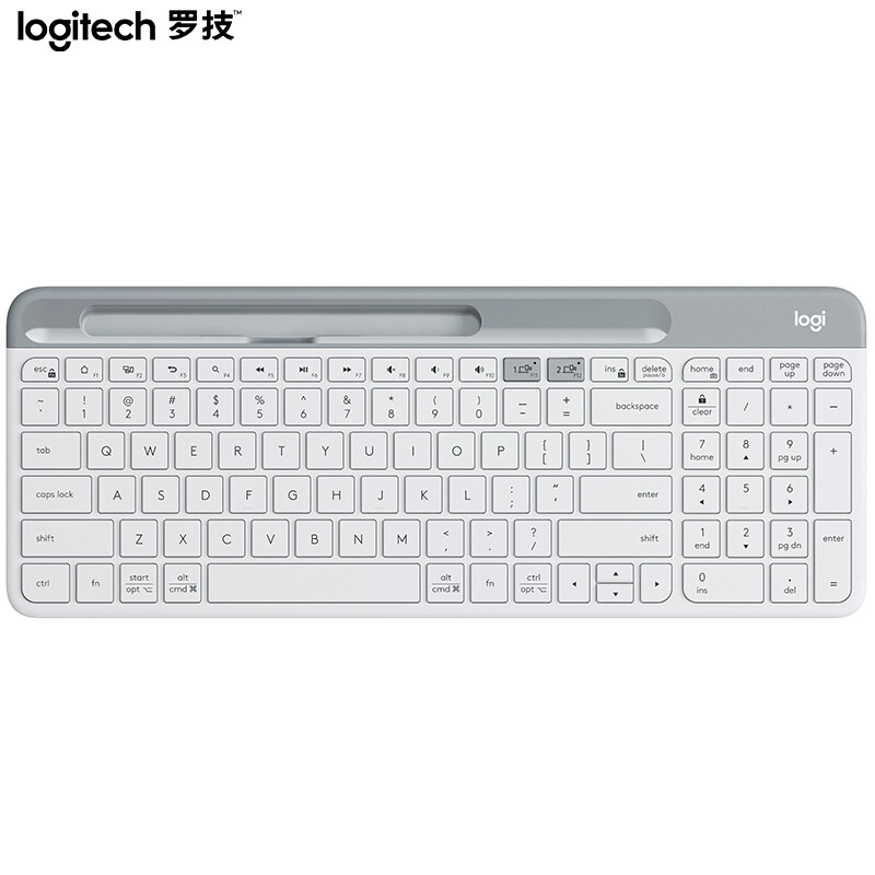 [自营官方旗舰店]罗技K580 键盘 无线蓝牙键盘 办公键盘 便携超薄键盘 笔记本键盘 平板键盘 珍珠白