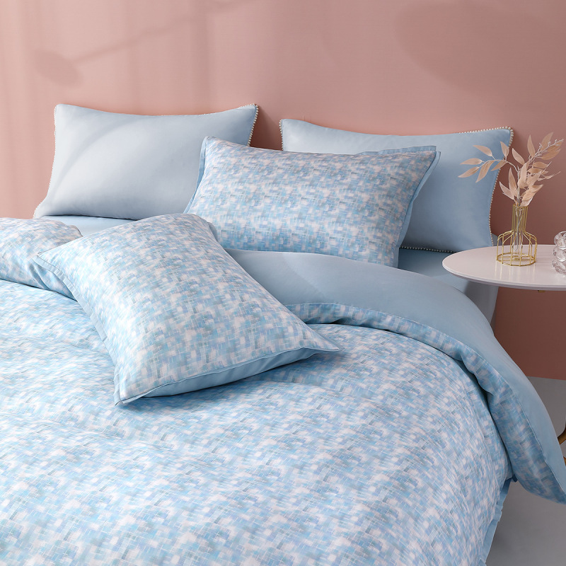 水星家纺全棉四件套单双人北欧风纯棉套件床单被罩居家床上用品