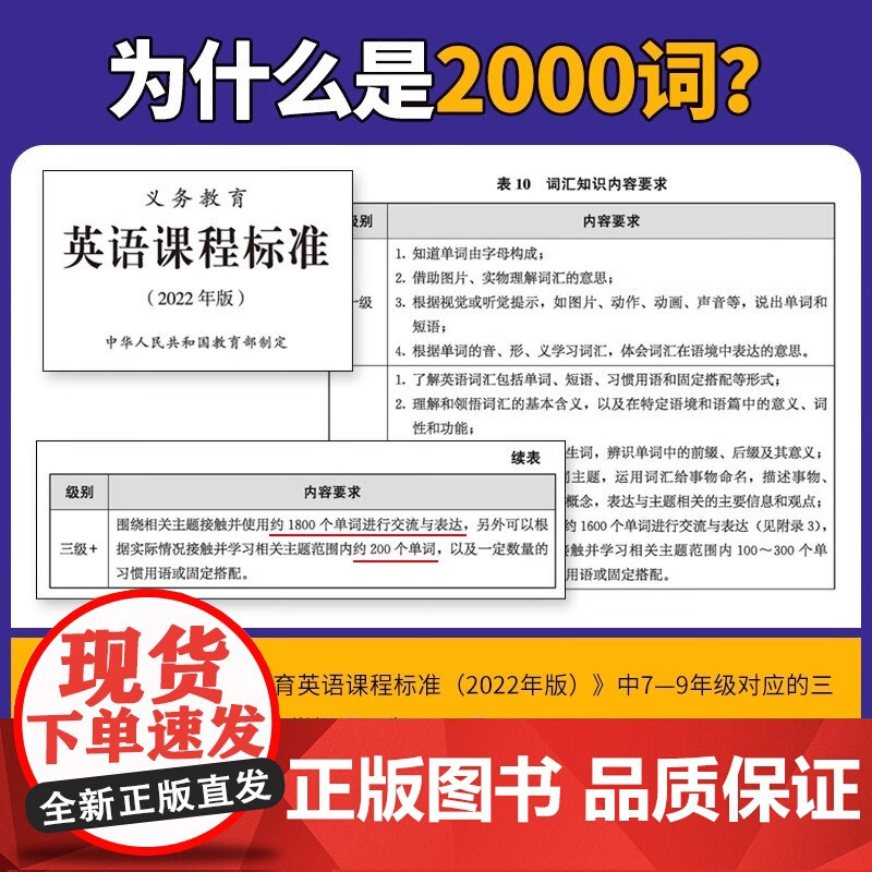 初中英语必背2000词中考英语语法137个核心考点英语单词完形填空与阅读理解七八九年级中学生作文200题新中考必考词汇专