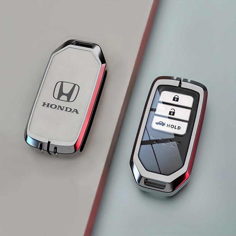 【补贴10%】2023款本田钥匙套十一代思域型格xrv创意zrv致在ens1车壳扣包 智能款名匠车标锌合金枪灰单壳