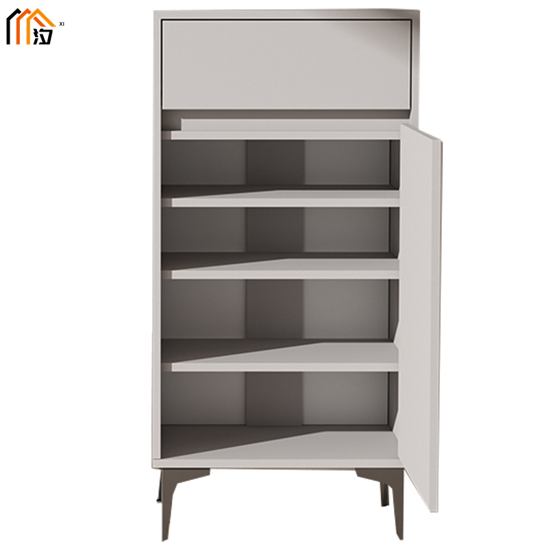 汐 木质鞋柜 卡其灰 个高清大图