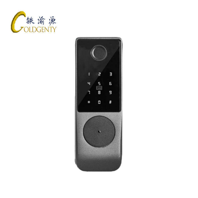 铁渝源 户外不锈钢双面指纹密码锁 GT-G108-S 把高清大图