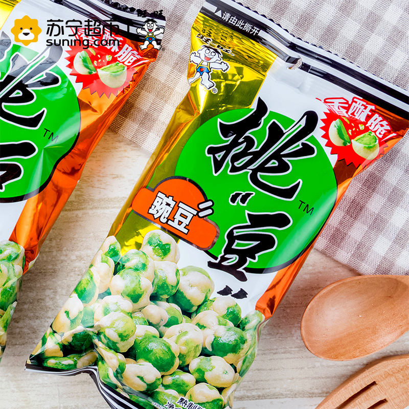 旺旺挑逗豌豆45g 休闲小吃 儿童膨化零食
