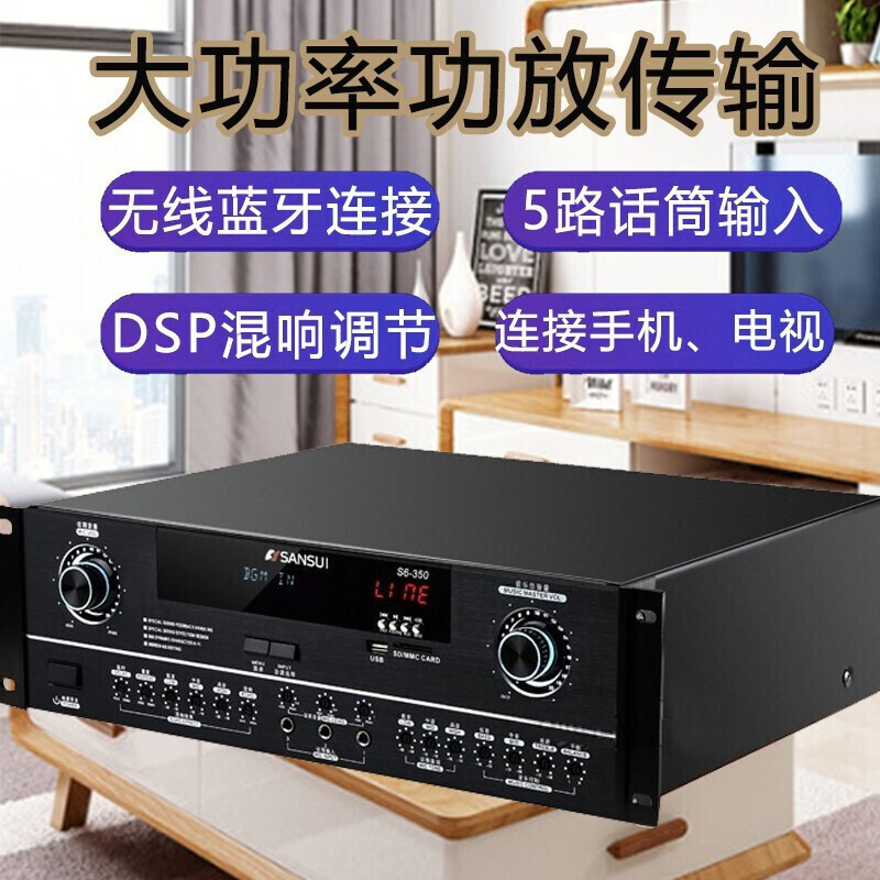 山水(SANSUI) SP2-11套装家庭影院家用客厅会议室专业效果器组合音箱电视KTV音响拓浦发3T语音点歌