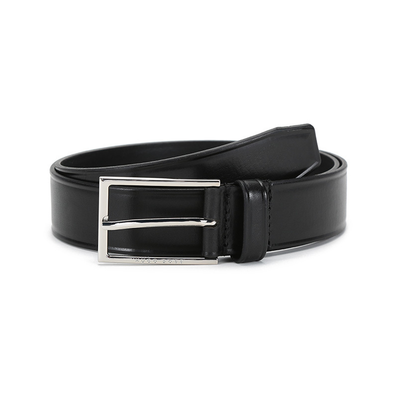 雨果博斯hugoboss男士皮革针扣式不可裁剪皮带腰带50455085