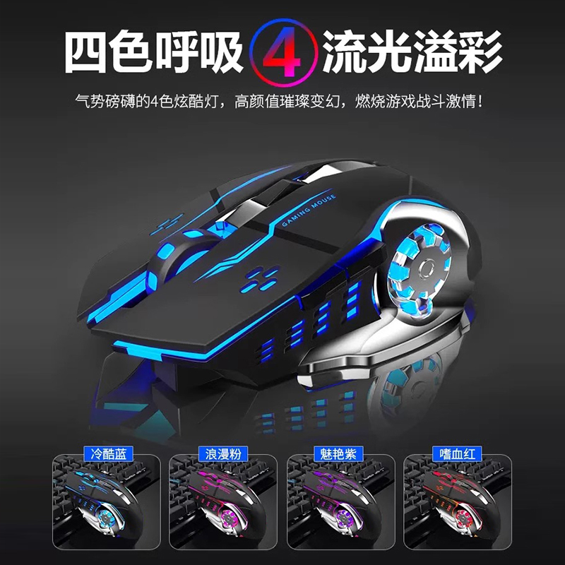 [补贴10%]游戏鼠标机械电竞游戏办公笔记本台式电脑双模高清大图