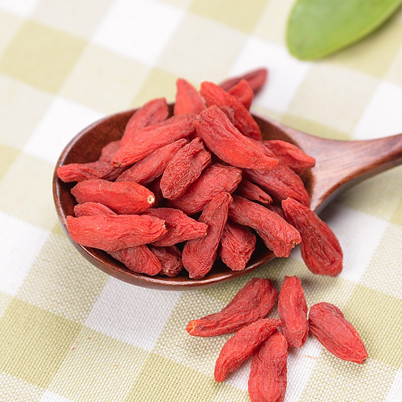 绿帝贡果枸杞粒大甘甜果肉香醇新鲜籽少自然褶皱质地饱满罐装200g高清大图