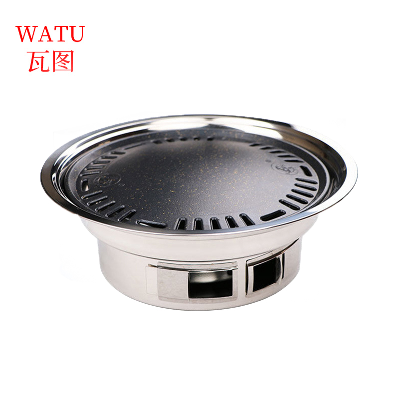 瓦图 韩式烤炉 全套(炉身+烤盘+烤网) 36×13.5×36cm 个高清大图