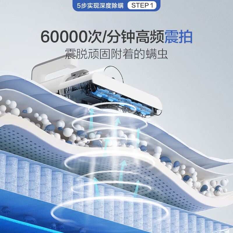 松下(Panasonic) 除螨仪 MC-DC10W 床上吸尘器除螨一体机紫外线杀菌去螨虫大吸力强拍打除螨高清大图