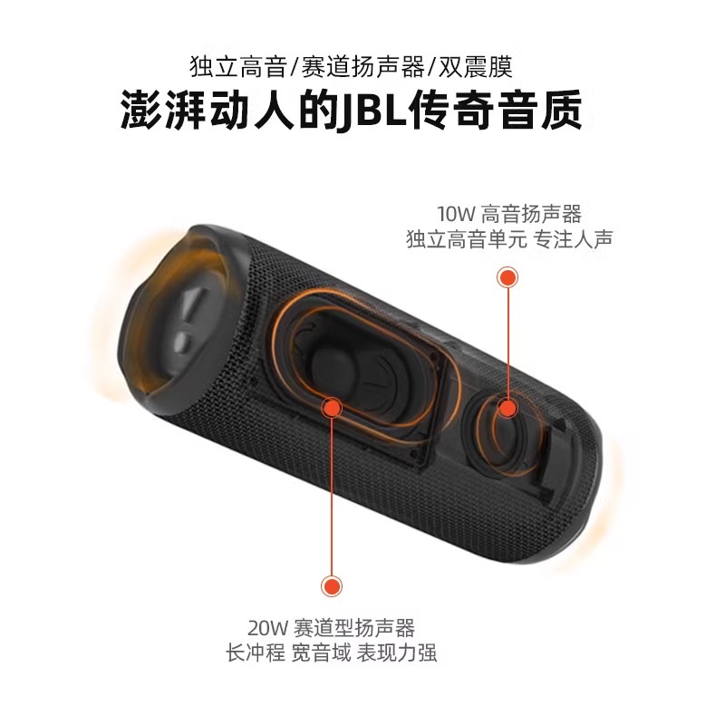 JBL FLIP6 音乐万花筒六代 灰色高清大图