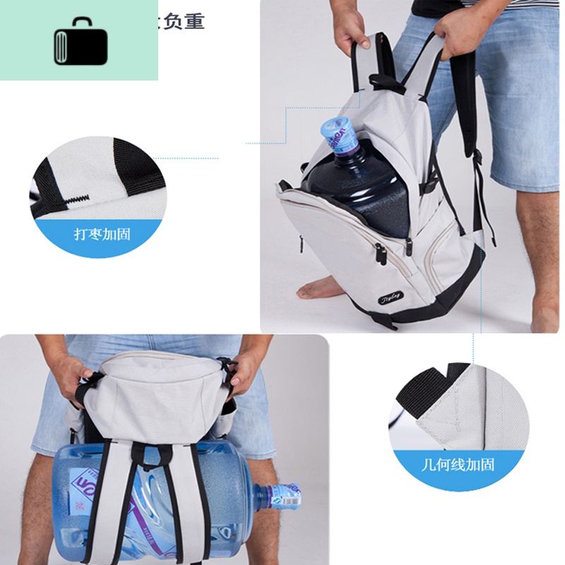 大容量双肩包女新款大高中生书包男旅行包休闲学院风韩版帆布NEW LAKE高清大图